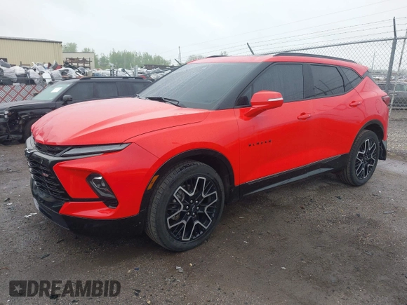 2023 Chevrolet Blazer RS with VIN 3GNKBKRS8PS155103, listed as a IAAI auction lot 42231530 with 21,751 mi miles and . Bid and sale history available at DreamBid. Image 18.