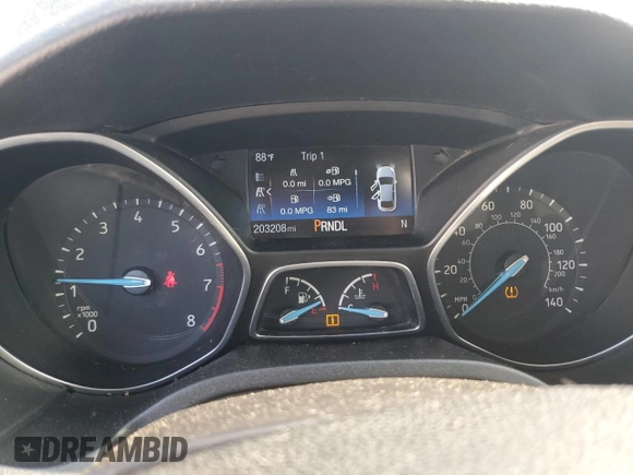 2016 Ford Focus SE with VIN 1FADP3F20GL361766, listed as a Copart auction lot 59258265 with 203,208 mi miles and Salvage title. Bid and sale history available at DreamBid. Image 9.