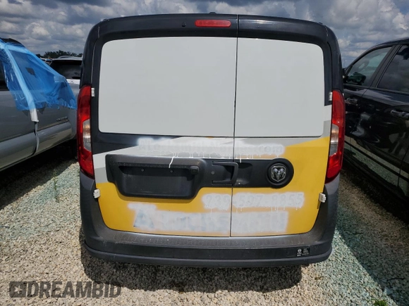 2019 Ram ProMaster City Cargo Tradesman with VIN ZFBHRFAB2K6M68262, listed as a Copart auction lot 70468304 with 62,140 mi miles and Non Repairable. Bid and sale history available at DreamBid. Image 6.