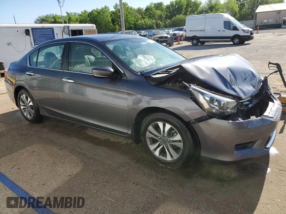 2013 Honda Accord LX z VIN 1HGCR2F39DA004422, wystawiony jako Copart lot #57237015 z przebiegiem 61 540 mil mil oraz Szkoda całkowita • Salvage title. Historia ofert i sprzedaży dostępna na DreamBid. Obrazek 4.