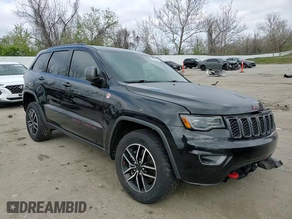 2021 Jeep Grand Cherokee Trailhawk with VIN 1C4RJFLG7MC599693, listed as a Copart auction lot 52863525 with 95,289 mi miles and Salvage Title. Bid and sale history available at carsss.com. Image 12.