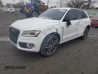 2017 Audi SQ5 Premium Plus with VIN WA1CCAFPXHA076226, listed as a Copart auction lot 83871364 with 42,886 mi miles and Salvage Title. Bid and sale history available at carsss.com. Image 1.