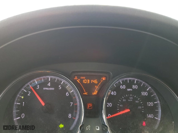 2014 Nissan Versa SV with VIN 3N1CN7AP0EL853532, listed as a Copart auction lot 51208405 with 103,146 mi miles and Salvage Title. Bid and sale history available at carsss.com. Image 9.