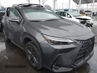 2023 Lexus NX 450h+ Luxury with VIN JTJHKCFZ8P2018035, listed as a IAAI auction lot 41691265 with 13,246 mi miles and . Bid and sale history available at DreamBid. Image 1.