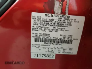 2012 Ford Taurus Limited z VIN 1FAHP2FWXCG104471, wystawiony jako Copart lot #54731335 z przebiegiem 221 397 mil mil oraz Szkoda całkowita • Salvage title. Historia ofert i sprzedaży dostępna na DreamBid. Obrazek 12.