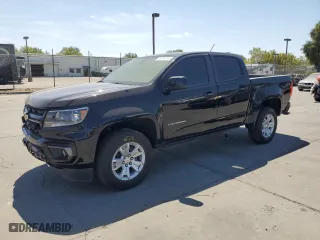 2022 Chevrolet Colorado 2WD LT with VIN 1GCGSCEA5N1288868, listed as a Copart auction lot 64191574 with 57,947 mi miles and Salvage Title. Bid and sale history available at carsss.com. Image 1.