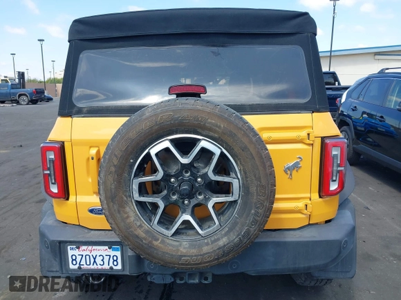 2021 Ford Bronco with VIN 1FMEE5BPXMLA93172, listed as a IAAI auction lot 42109487 with Not Provided miles and . Bid and sale history available at DreamBid. Image 17.