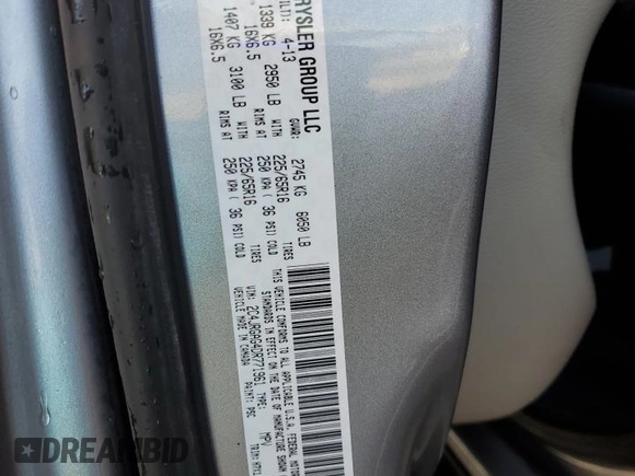 2013 Ram Cargo Van Tradesman с VIN 2C4JRGAG4DR771961, выставлен на аукционе Copart как лот 44821765 с пробегом 88 603 миль миль и Списание • Salvage title. История ставок и продаж доступна на DreamBid. Изображение 13.
