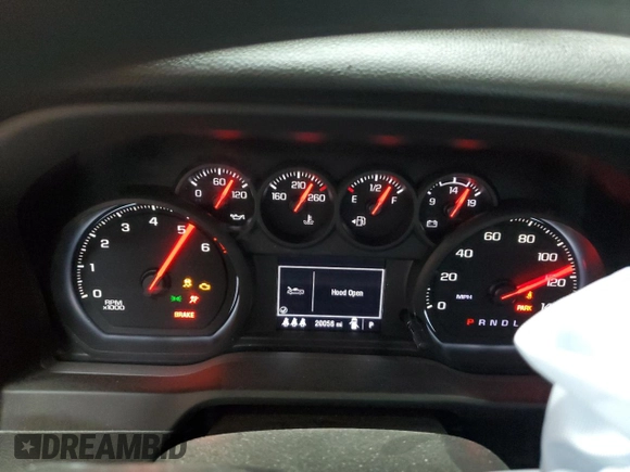 2024 Chevrolet Silverado 3500HD Work Truck with VIN 1GC4YSE78RF184240, listed as a Copart auction lot 71125204 with 20,056 mi miles and Non Repairable. Bid and sale history available at DreamBid. Image 9.