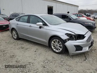 2020 Ford Fusion Hybrid SEL with VIN 3FA6P0MU8LR158261, listed as a Copart auction lot 49091385 with 0 mi miles and Salvage Title. Bid and sale history available at carsss.com. Image 4.