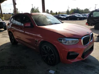 2020 BMW X3 M Competition with VIN 5YMTS0C04LLT10617, listed as a Copart auction lot 75114174 with 0 mi miles and Salvage Title. Bid and sale history available at carsss.com. Image 4.