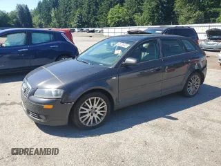 2006 Audi A3 Premium with VIN WAUNF78P76A022575, listed as a Copart auction lot 63123645 with 210,801 mi miles and Clean title. Bid and sale history available at DreamBid. Image 1.