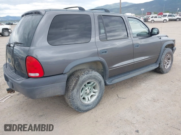 2003 Dodge Durango Sport with VIN 1D4HS38N33F573493, listed as a IAAI auction lot 42362568 with 183,288 mi miles and . Bid and sale history available at DreamBid. Image 4.