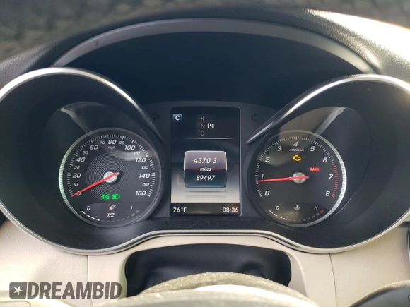 2019 Mercedes-Benz GLC 300 with VIN WDC0G4JB9KV159358, listed as a Copart auction lot 56053465 with 89,497 mi miles and Salvage title. Bid and sale history available at DreamBid. Image 9.