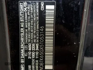 2005 Mercedes-Benz CLK 3.2L with VIN WDBTK65GX5T053146, listed as a Copart auction lot 53357484 with 113,440 mi miles and Salvage Title. Bid and sale history available at carsss.com. Image 12.