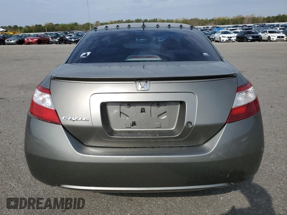 2008 Honda Civic Cpe LX with VIN 2HGFG116X8H546585, listed as a Copart auction lot 54701365 with 167,056 mi miles and Salvage Title. Bid and sale history available at carsss.com. Image 6.