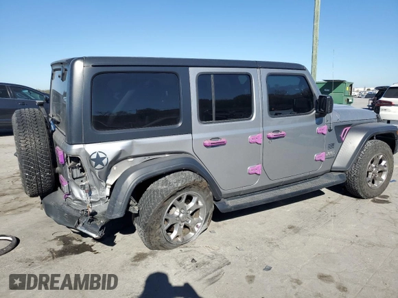 2020 Jeep Wrangler Unlimited Freedom with VIN 1C4HJXDG5LW206089, listed as a Copart auction lot 76636814 with 51,455 mi miles and Salvage title. Bid and sale history available at DreamBid. Image 3.