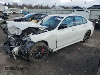 2024 BMW 3 Series M340i xDrive with VIN 3MW49FF09R8E00818, listed as a Copart auction lot 42376645 with 0 mi miles and Salvage Title. Bid and sale history available at carsss.com. Image 1.