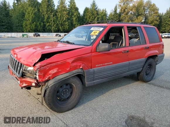1996 Jeep Grand Cherokee z VIN 1J4EZ58Y5TC142263, wystawiony jako Copart lot #70532894 z przebiegiem Nie podano mil oraz Szkoda całkowita • Salvage title. Historia ofert i sprzedaży dostępna na DreamBid. Obrazek 1.