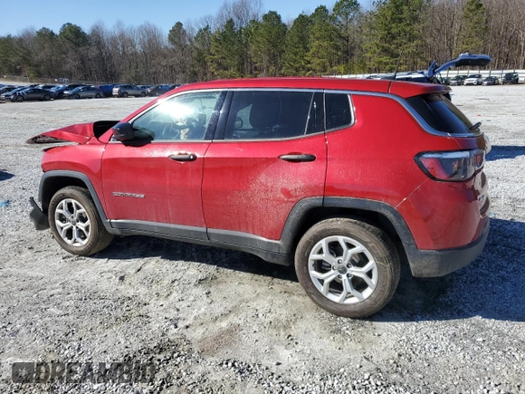 2025 Jeep Compass Sport with VIN 3C4NJDAN9ST520806, listed as a Copart auction lot 43382175 with Not provided miles and Salvage title. Bid and sale history available at DreamBid. Image 2.