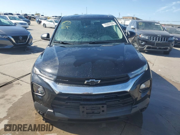 2022 Chevrolet TrailBlazer LS with VIN KL79MMS26NB130021, listed as a Copart auction lot 75331524 with 38,438 mi miles and Clean Title. Bid and sale history available at carsss.com. Image 5.