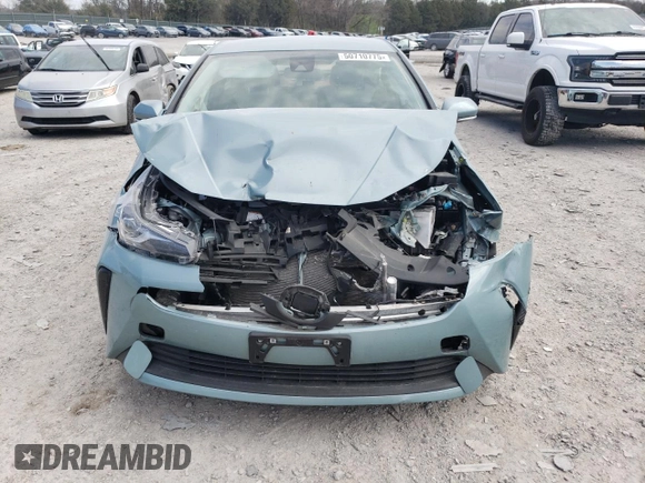 2022 Toyota Prius L Eco with VIN JTDKAMFU0N3183039, listed as a Copart auction lot 50710775 with 49,667 mi miles and Salvage Title. Bid and sale history available at DreamBid. Image 5.