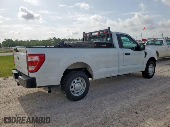 2022 Ford F-150 XL with VIN 1FTMF1C56NKD24644, listed as a Copart auction lot 63307315 with 64,704 mi miles and Salvage title. Bid and sale history available at DreamBid. Image 3.