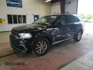 2021 Dodge Durango SXT Plus with VIN 1C4RDJAGXMC547360, listed as a Copart auction lot 58415765 with 109,070 mi miles and Salvage title. Bid and sale history available at DreamBid. Image 1.
