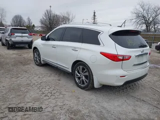 2015 Infiniti QX60 with VIN 5N1AL0MM5FC526488, listed as a IAAI auction lot 41511123 with 118,220 mi miles and . Bid and sale history available at DreamBid. Image 3.