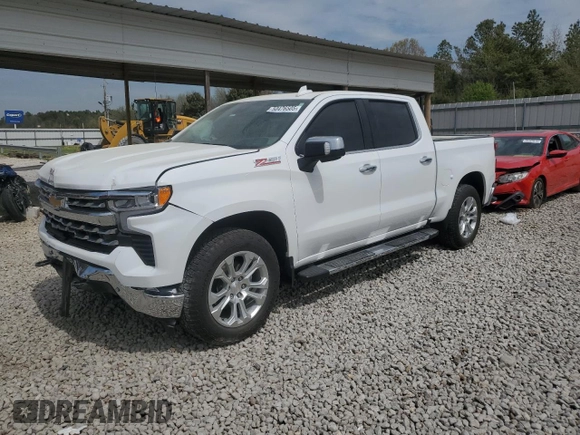 2023 Chevrolet Silverado 1500 LTZ with VIN 2GCUDGED2P1138907, listed as a Copart auction lot 50476505 with 26,017 mi miles and Salvage Title. Bid and sale history available at DreamBid. Image 1.