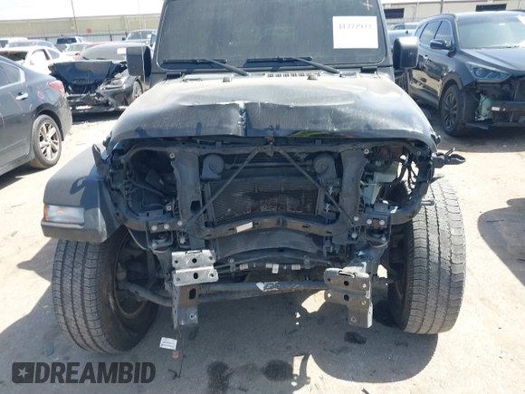 2022 Jeep Wrangler Unlimited Sport S with VIN 1C4HJXDG5NW180130, listed as a IAAI auction lot 41772922 with 47,625 mi miles. Bid and sale history available at carsss.com. Image 17.