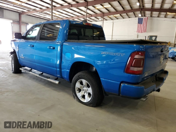 2020 Ram 1500 Big Horn with VIN 1C6SRFFT4LN345243, listed as a Copart auction lot 54349965 with 72,751 mi miles and Salvage Title. Bid and sale history available at carsss.com. Image 2.
