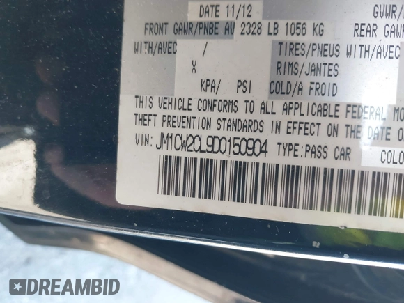 2013 Mazda 5 Touring с VIN JM1CW2CL9D0150904, выставлен на аукционе IAAI как лот 42017508 с пробегом 165 192 миль миль и . История ставок и продаж доступна на DreamBid. Изображение 9.