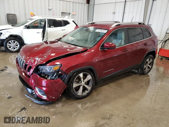 2020 Jeep Cherokee Limited with VIN 1C4PJLDB8LD653181, listed as a Copart auction lot 43657925 with 0 mi miles and Clean Title. Bid and sale history available at carsss.com. Image 1.