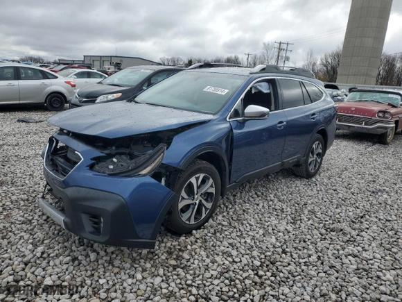 2021 Subaru Outback Touring with VIN 4S4BTAPCXM3109586, listed as a Copart auction lot 81755914 with 0 mi miles and Salvage Title. Bid and sale history available at carsss.com. Image 1.