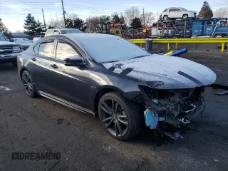 2019 Acura TLX w/A-Spec Pkg with VIN 19UUB1F63KA003695, listed as a Copart auction lot 85386954 with 46,361 mi miles and Salvage title. Bid and sale history available at DreamBid. Image 4.