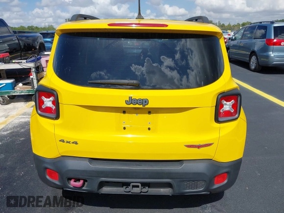 2017 Jeep Renegade Deserthawk with VIN ZACCJBCB3HPF81874, listed as a IAAI auction lot 42190315 with 51,694 mi miles and . Bid and sale history available at DreamBid. Image 16.