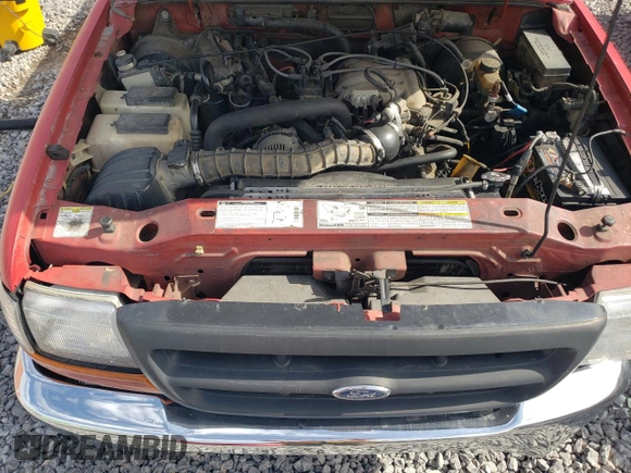 1999 Ford Ranger XL with VIN 1FTYR10V2XUA02653, listed as a Copart auction lot 45422715 with 183,456 mi miles and Salvage Title. Bid and sale history available at carsss.com. Image 11.