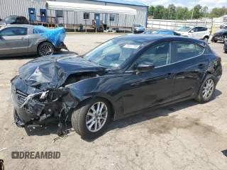 2015 Mazda 3 i Grand Touring with VIN 3MZBM1M73FM221220, listed as a Copart auction lot 61953845 with 104,294 mi miles and Salvage title. Bid and sale history available at DreamBid. Image 1.