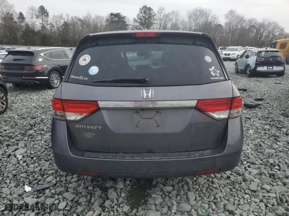 2014 Honda Odyssey EX-L with VIN 5FNRL5H60EB116666, listed as a Copart auction lot 43124855 with 205,050 mi miles and Salvage Title. Bid and sale history available at carsss.com. Image 6.