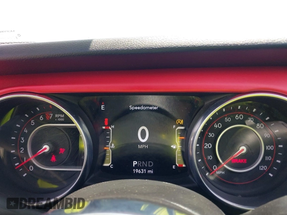 2020 Jeep Wrangler Unlimited Rubicon with VIN 1C4HJXFG3LW279636, listed as a IAAI auction lot 42430354 with 19,631 mi miles and . Bid and sale history available at DreamBid. Image 7.