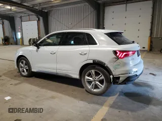 2024 Audi Q3 S line Premium Plus with VIN WA1EEDF37R1055403, listed as a Copart auction lot 60666185 with 6,982 mi miles and Salvage title. Bid and sale history available at DreamBid. Image 2.