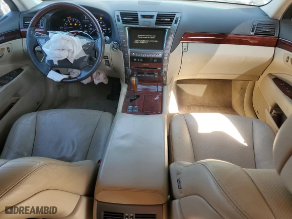 2008 Lexus LS 460 LWB with VIN JTHGL46F985022276, listed as a Copart auction lot 49045145 with 149,027 mi miles and Salvage Title. Bid and sale history available at carsss.com. Image 8.