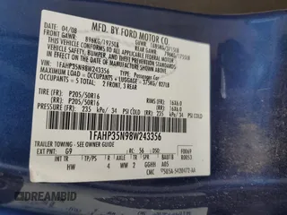 2008 Ford Focus SE with VIN 1FAHP35N98W243356, listed as a Copart auction lot 49072345 with 99,362 mi miles and Salvage Title. Bid and sale history available at carsss.com. Image 14.