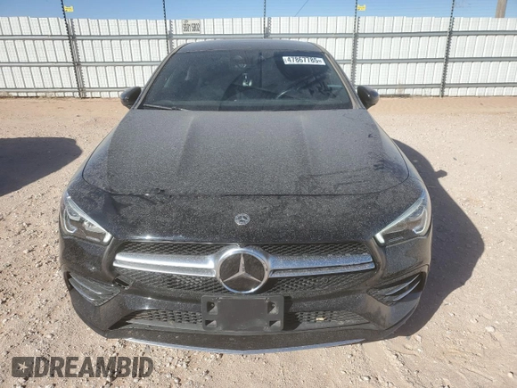 2022 Mercedes-Benz CLA 35 AMG with VIN W1K5J5BB2NN216916, listed as a Copart auction lot 47867785 with 33,019 mi miles and Salvage Title. Bid and sale history available at DreamBid. Image 5.