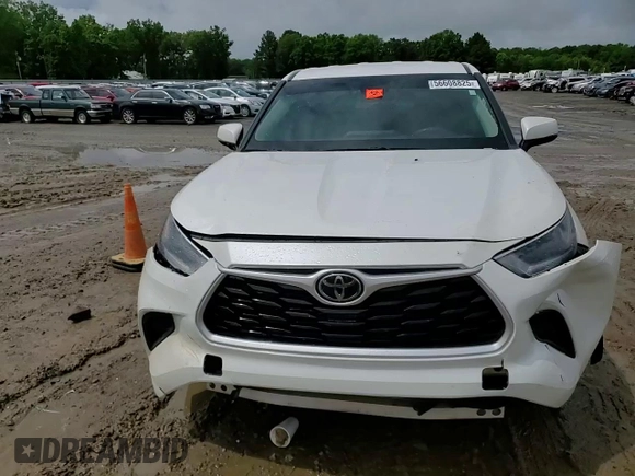 2021 Toyota Highlander L with VIN 5TDCZRAH6MS077003, listed as a Copart auction lot 56608825 with 44,418 mi miles and Salvage title. Bid and sale history available at DreamBid. Image 14.
