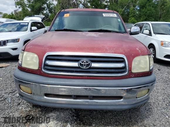 2002 Toyota Tundra SR5 with VIN 5TBRN34122S247087, listed as a Copart auction lot 53264195 with Not Provided miles and Salvage Title. Bid and sale history available at DreamBid. Image 5.