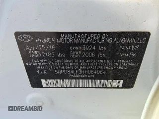 2017 Hyundai Elantra SE with VIN 5NPD84LF3HH064064, listed as a Copart auction lot 61982505 with 98,845 mi miles and Clean title. Bid and sale history available at DreamBid. Image 12.