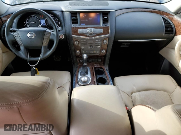 2017 Nissan Armada Platinum with VIN JN8AY2NE7H9703152, listed as a Copart auction lot 46479295 with 172,895 mi miles and Salvage Title. Bid and sale history available at carsss.com. Image 8.