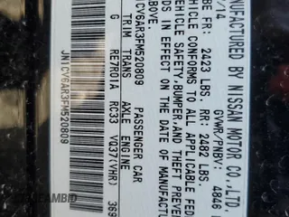 2015 Infiniti Q40 with VIN JN1CV6AR3FM520809, listed as a Copart auction lot 81739394 with Not Provided miles and Salvage Title. Bid and sale history available at carsss.com. Image 12.